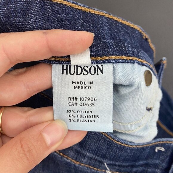 Hudson Womens Skinny Jeans Size 29 Medium Wash Distressed Nico Mid Rise - Picture 5 of 11